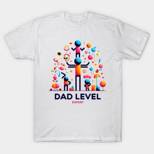 Dad Level : Expert Father's Day T-Shirt